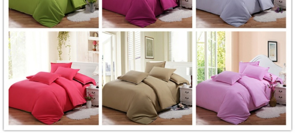 Bông cũ vải thô chăn đơn mảnh bông dày màu đơn đôi bìa đơn giản 1,5m1,8m2.0m ​​giường - Quilt Covers bộ chăn ga gối đệm