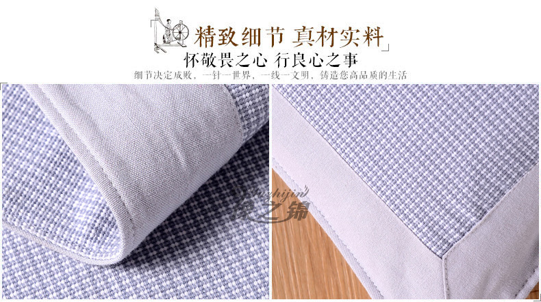 Bông cũ vải thô mat tấm ba mảnh bông mùa hè dày điều hòa không khí mat đôi 1.5 m 1.8 m giường chiếu nằm mát lưng cho be