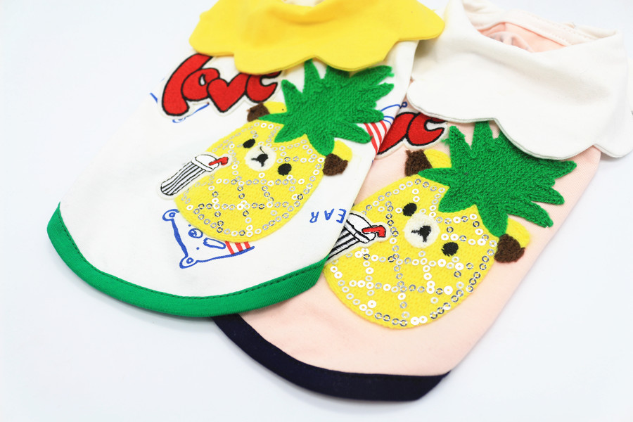 Aipet thú cưng len thêu dứa những người yêu thích thắt nơ nhỏ VIP Teddy quần áo cún con - Quần áo & phụ kiện thú cưng quần áo thú cưng giá rẻ