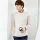 Mùa thu và mùa đông áo len cổ chữ V cho nam áo len cashmere đầu rắn màu lỏng lẻo chạm đáy áo len rộng kích thước dày áo len nam