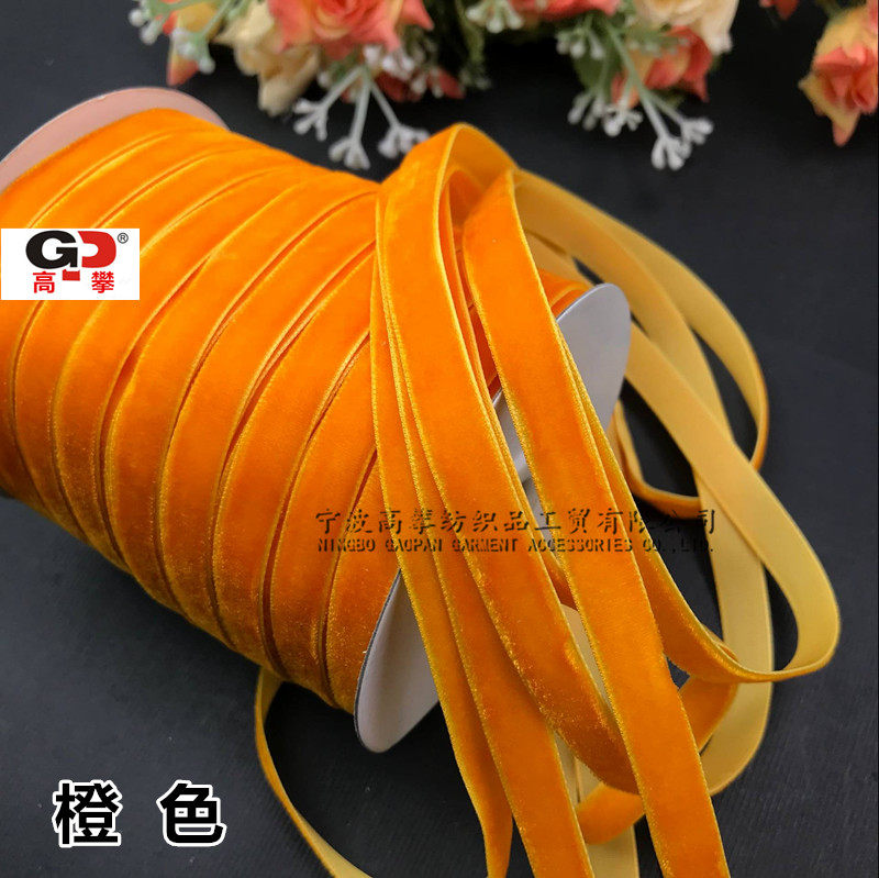 现货1cm丝绒带天鹅绒植绒布缎带丝带绒面绸鞋帽子服装蝴蝶结辅料-阿里巴巴