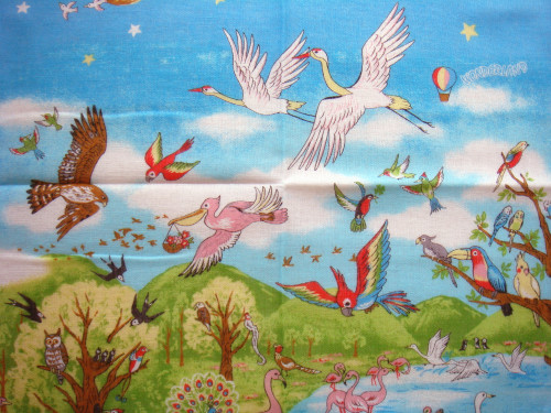 35cm Japanese single children's double-layer cotton handkerchief pure cotton kindergarten can write small handkerchief soft and comfortable skin-friendly