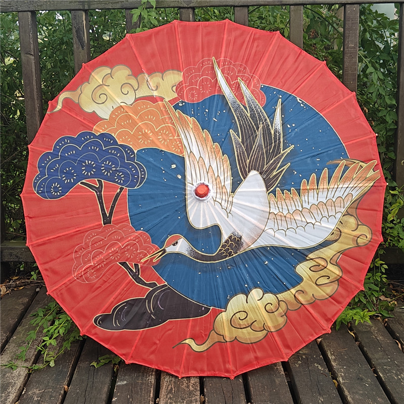 Gong Sun Li Cos Large Windmill Umbrella Prop Baiwu Jinghong Oil-Paper Umbrella Ancient Style Children's Jade Rabbit Princess Dancing Gracefully