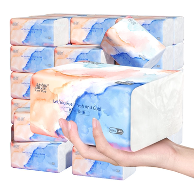 4包西柚纸巾抽纸整箱批餐巾纸家用实惠装面巾纸抽卫生纸