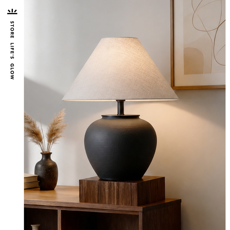 Japanese Wabi-Sabi Style Ceramic Jar Table Lamp Rechargeable Vintage Designer Homestay Hotel Living Room Bedroom Bedside Lamp Japanese Wabi-Sabi Style Ceramic Jar Table Lamp Rechargeable Vintage Designer Homestay Hotel Living Room Bedroom Bedside Lamp