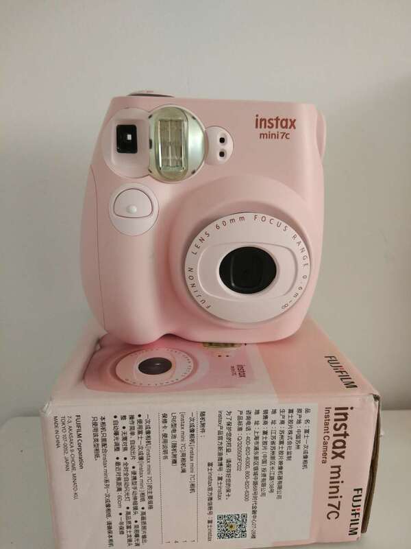 Fuji Instant Camera Mini7C Package Includes One Set of Imaging Photo Paper, Mini7S Upgraded Model Camera