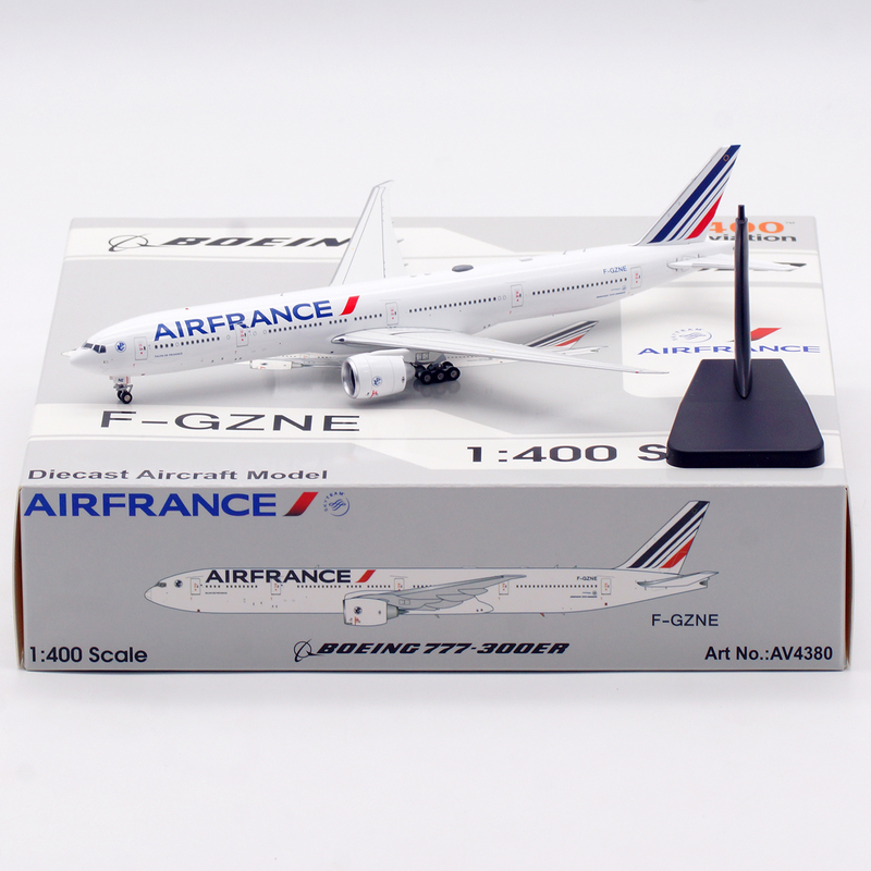 Av 1:400 F-Gzne Air France 777-300Er Alloy Finished Aircraft Model