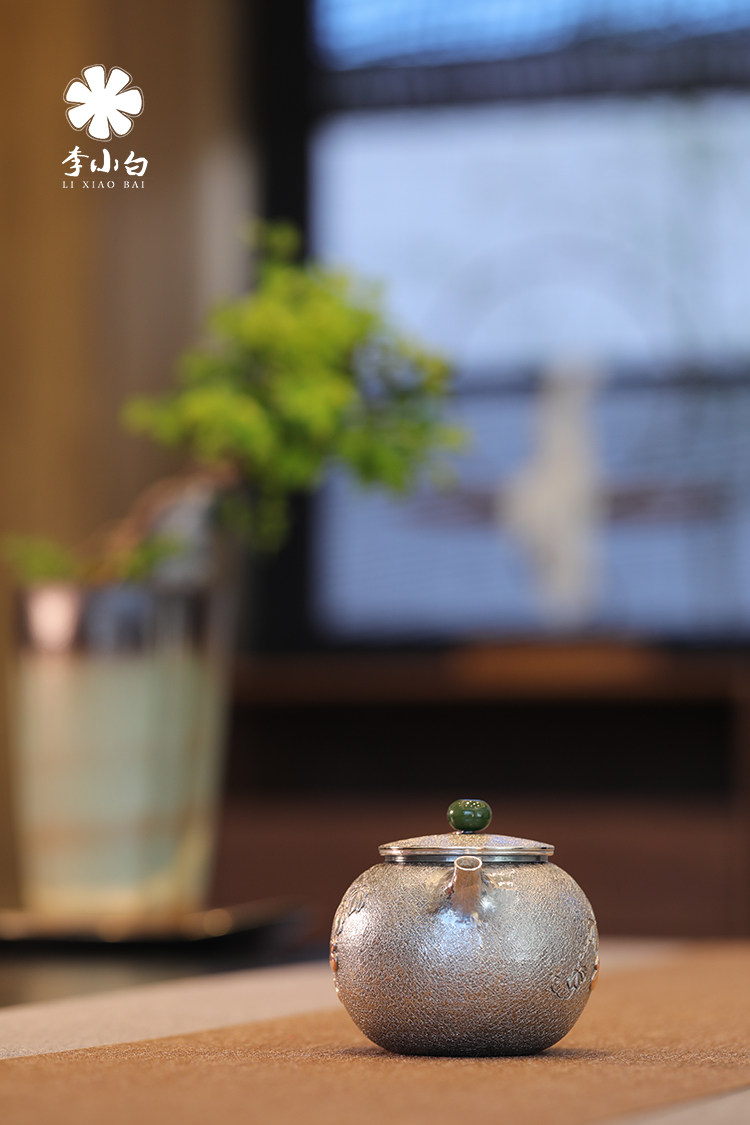 李小白銀壺純銀9999泡茶銀壺純銀泡茶壺泡茶銀壺燒水銀壺|茶壺|ETMall