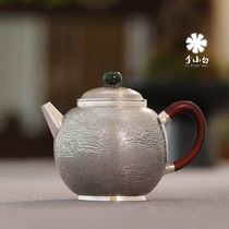 Li Xiaosilver pot pure silver tea silver pot pure silver 9999 silver pot foam teapot pure silver silver pot