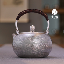 Li Xiaosilver pot pure silver 9999 burnt kettle silver pot burning kettle silver pot pure silver 999 boiling kettle