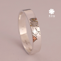 Li Xiaobai pure silver bracelet pure handmade pure silver 9999 master chisel-engraved bracelet