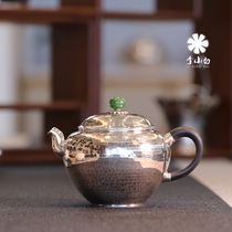 Li Xiaosilver pot pure silver 9999 tea silver pot pure silver bubble tea tea silver pot burning water silver pot