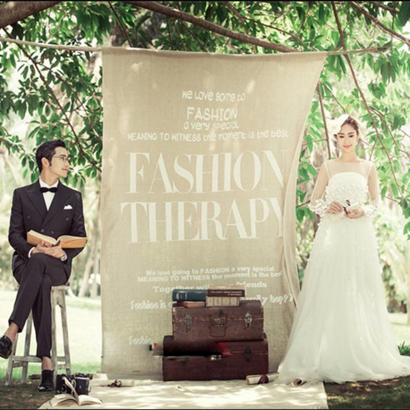 New wedding photography Photography Props Movie photo Exterior View Background Cloth Creative Brigade Beat in English Alphabet Background Cloth 