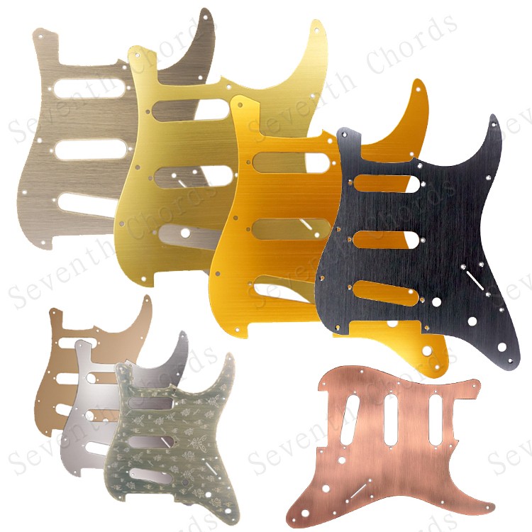 Metal St Single Single Electric Guitar Guard SSS Electric Guitar Triple Guitar Guard Front Cover Aluminum Alloy