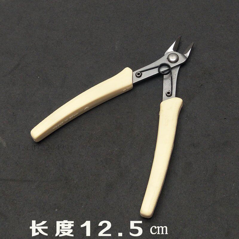 Quality white sheared pliers 5-inch pliers with diagonal opening pliers diagonal-mouth pliers for golden tool Jewelry