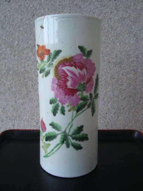 A3732 Jiangsu Zhengde Town hand painted mountain wild flower cap barrel painter is very beautiful