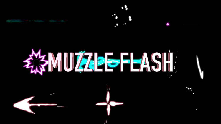 Final Cut Pro X 插件 94个火光闪电烟雾枪爆炸动画漫画卡通MG动画元素 for FCPX