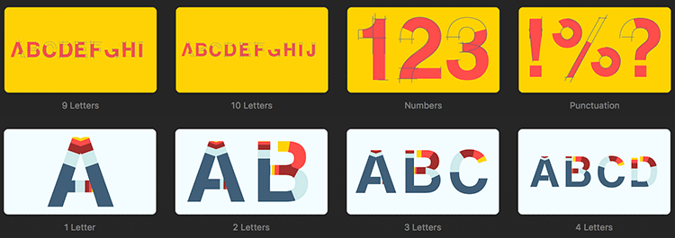 Final Cut Pro X 插件 Alpha 字母/数字/标点符号/贴纸、绘制动画