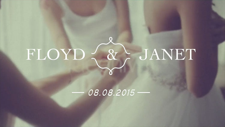 Final Cut Pro X 插件 10组时尚花纹生长婚礼名字日期标题 第三季