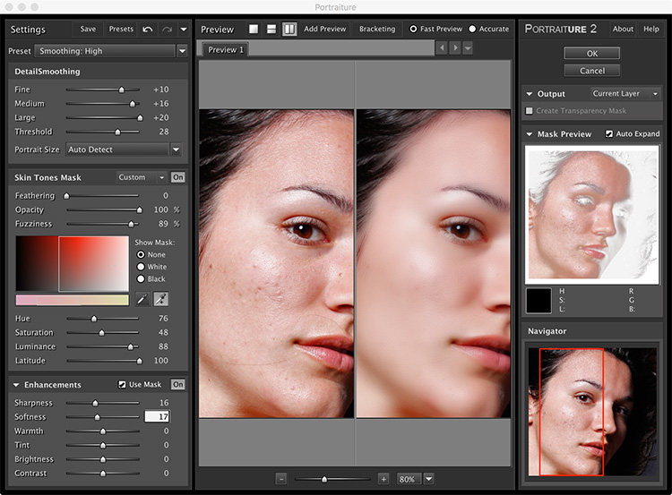 PS插件 Imagenomic Portraiture 影楼美肤自动磨皮最新版 win/ Mac cs5 cs6 cc2014 cc2015.3 序列号激活版 Win版2.3.4中文版  Mac版2.3.5英文版