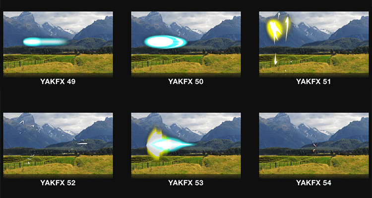 FCPX插件93个卡通火花火星加速线效果动画