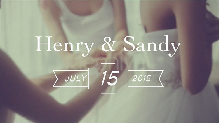 Final Cut Pro X 插件 10组时尚花纹生长婚礼名字日期标题 第三季