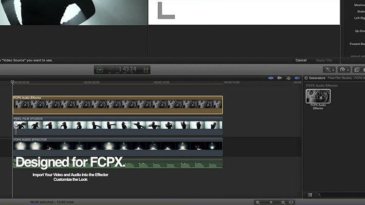 FCPX的视听工具：Final Cut Pro X中的音频实时效果展示器