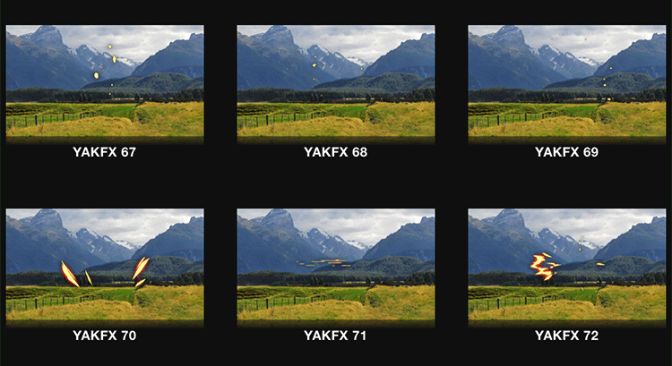 FCPX插件93个卡通火花火星加速线效果动画