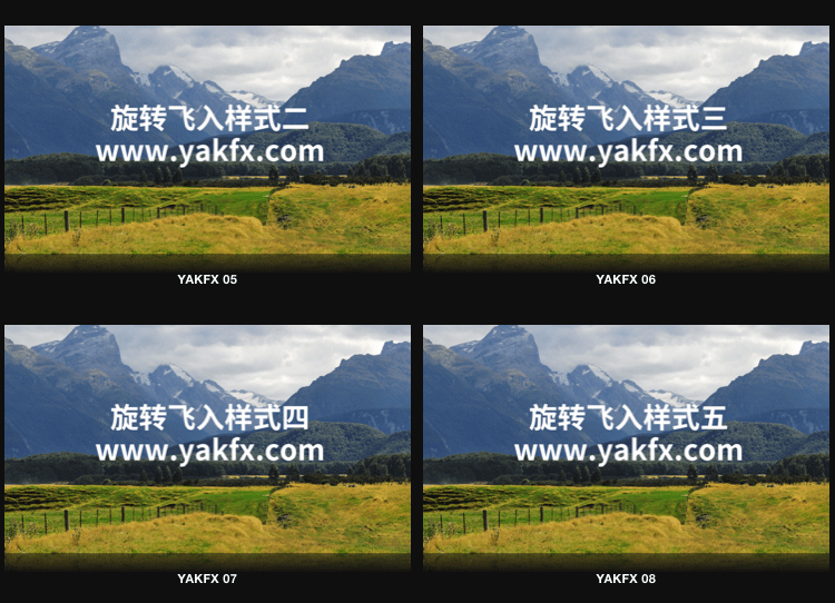 FCPX中文插件YAKFX Title实用文字标题特效字幕动画26个