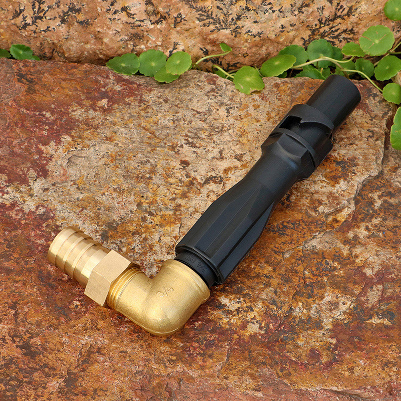 Community Lawn Watering Car Wash Hose 6 Points 1 Inch Fetch Water Inserted Rod 90 Degrees Live Brass Elbow Quick Joint