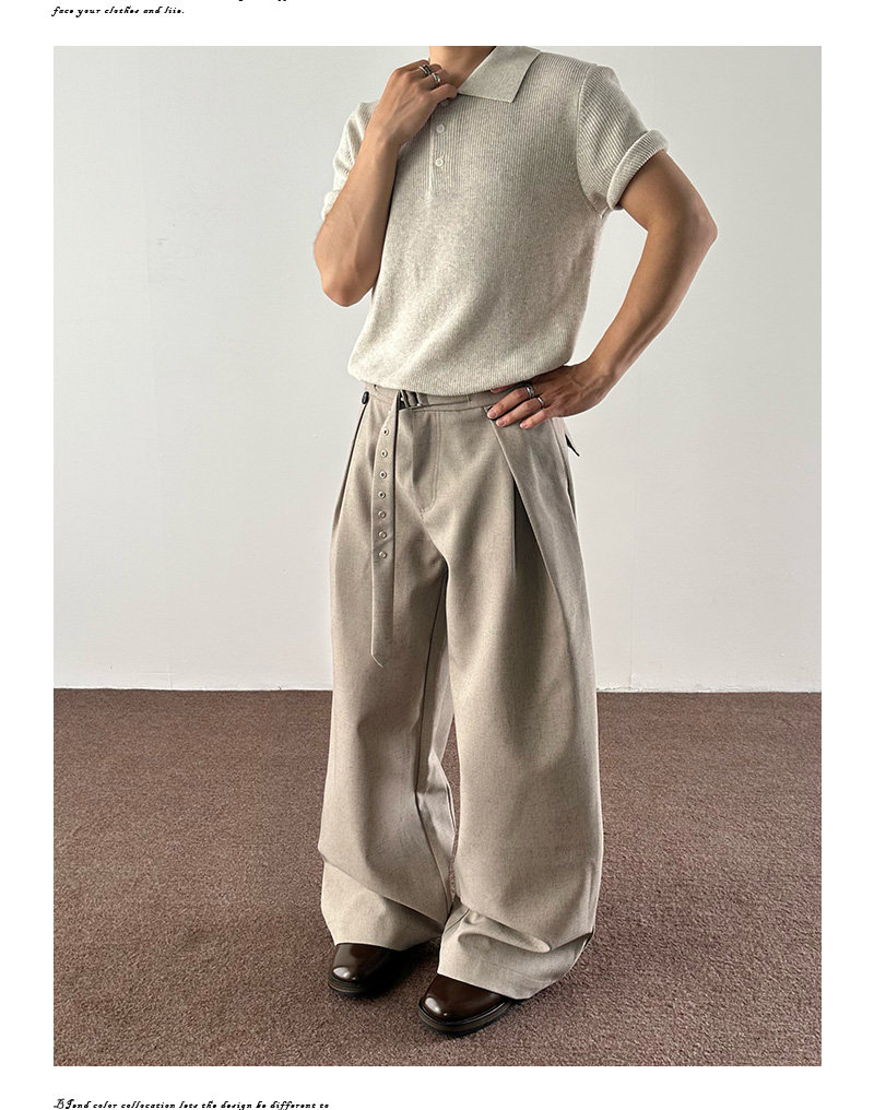 Ретро штаны подходит для мужчин и женщин, в американском стиле, А-силуэт, свободный прямой крой 