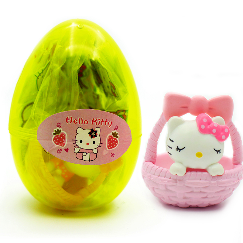 Hello kitty búp bê Hello Kitty Melody búp bê búp bê Hello kt búp bê tay sticker với vỏ trứng - Capsule Đồ chơi / Búp bê / BJD / Đồ chơi binh sĩ đồ chơi mô hình
