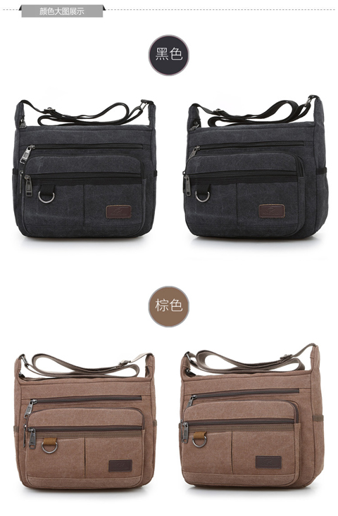 Túi xách nam vải vai Messenger Túi xách nam giản dị Túi đeo vai đeo chéo Ba lô đơn giản Đa chức năng túi balenciaga