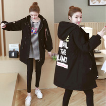 Winter Dress New Pregnancy Woman dress Korean version loose in cotton clothes boomer Garveled cotton clothes Pregnancy Warm Coat Woman