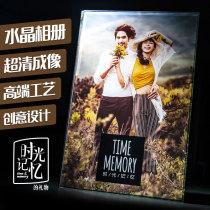 Wedding photo printing high-end ultra-clear crystal photo album washing HD printing couple commemorative book making custom diy