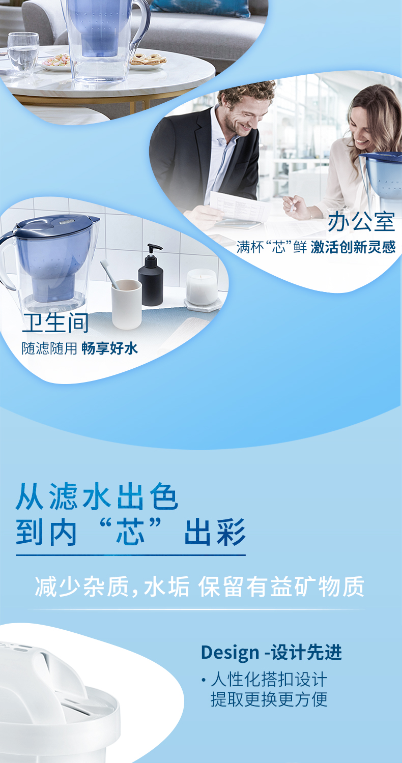 碧然德 海洋系列 Marella XL 净水壶 3.5L+7个德国原装滤芯 图1