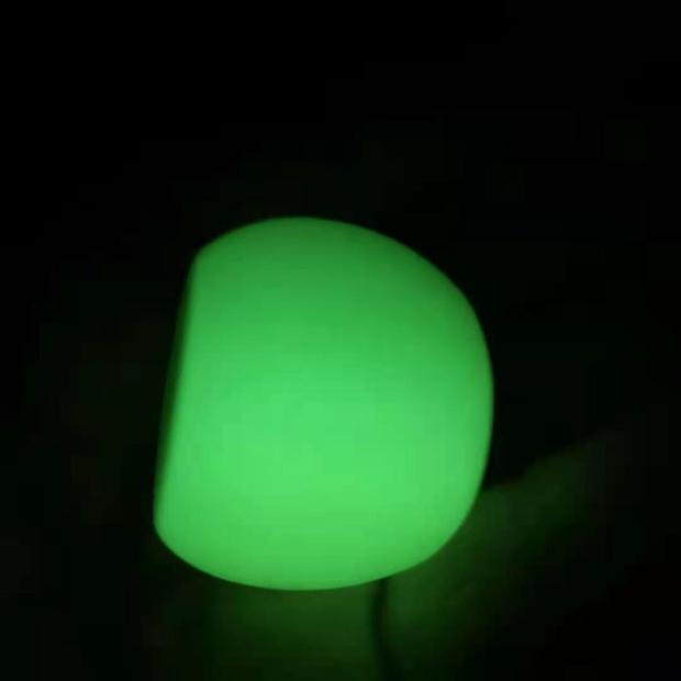 No. 25 luminous dice jade-coloured glossy surface blank plate Ying light 24 8MM rounded corners can be written with a polished character game teaching toy