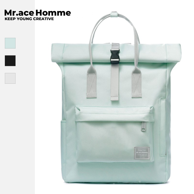 mrace university student bag girl Korean version high school brief backpack small freshening day system large capacity pure color double shoulder bag-Taobao