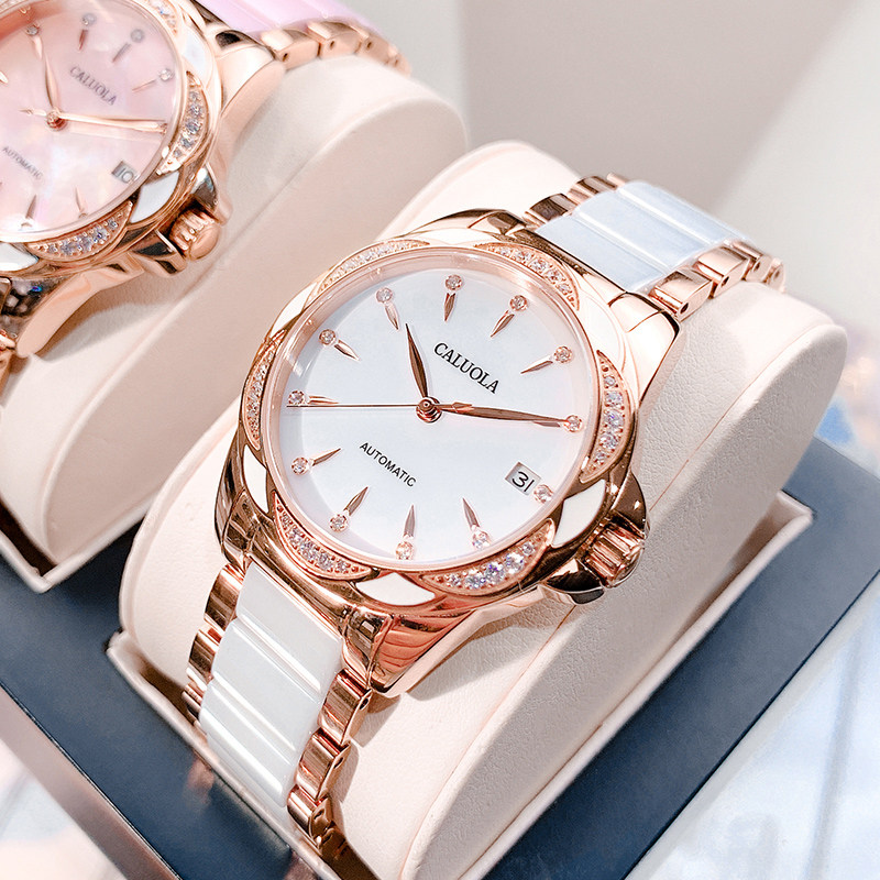 Carolyn Automatic Mechanical Watch Ladies Watch Ladies Watch Ceramic Waterproof Simple Temperament New Trendy Watch - Taobao