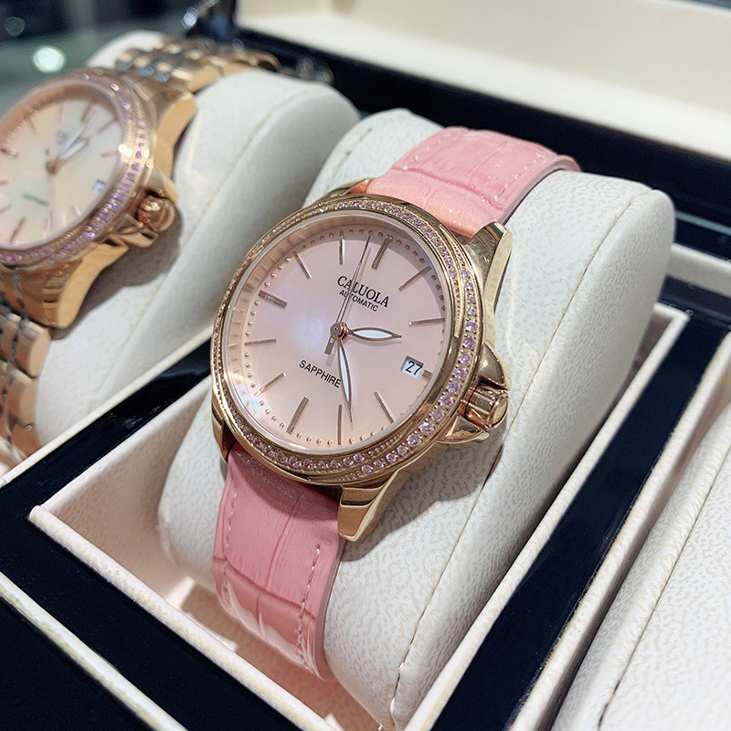 Carolée 2020 new automatic mechanical watch diamond-encrusted women's watch women's belt fashion waterproof women's watch brand