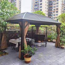 Outdoor awning 4 corners tent Yangguang Room Activities High-end Roman garden Embalming Wood Pavilions pavilions Courtyard Pavilions