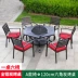 Bàn BBQ ngoài trời Bàn ghế ngoài trời Vườn giải trí Nhiều người Bàn ăn sắt Lò nướng gia đình Lò nướng ngoài trời Đồ nội thất bằng nhôm đúc bàn ăn ngoài trời Bàn ghế ngoài trời / sân