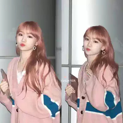 Ghost horse girl Korean retro sweet foreign pie age age age pink loose slack lazy wind knitted cardigan sweater jacket