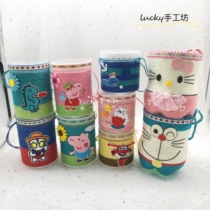 Cans Sprite Coke Sling Rope Vases Turn Waste into Treasures Kindergarten Handmade DIY Creative Plastic Flower Pots