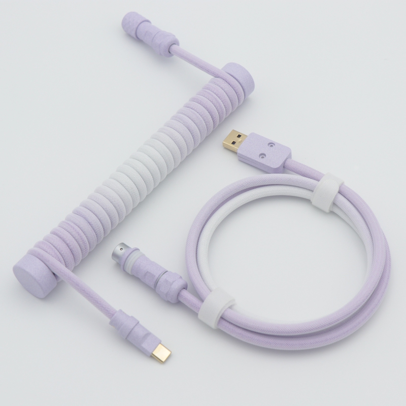 Youmo Gradient Color Mechanical Keyboard Cable Magnetic Switch Cable 8K Customized Cable Type-C Cable with Weight Bar Youmo Gradient Color Mechanical Keyboard Cable Magnetic Switch Cable 8K Customized Cable Type-C Cable with Weight Bar