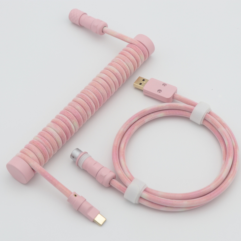 Youmo Gradient Color Mechanical Keyboard Cable Magnetic Switch Cable 8K Customized Cable Type-C Cable with Weight Bar Youmo Gradient Color Mechanical Keyboard Cable Magnetic Switch Cable 8K Customized Cable Type-C Cable with Weight Bar