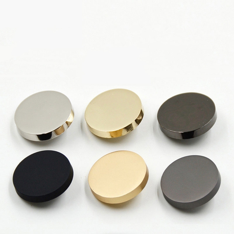 Shirt Shirt Button Metal Round High-End Work Uniform Short-Sleeved Polo Shirt Collar Button
