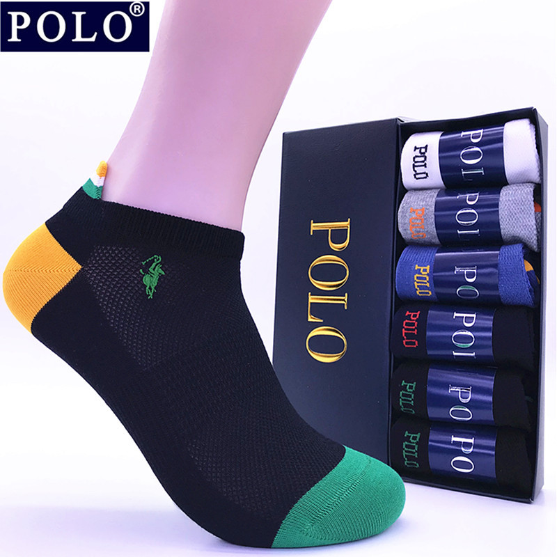 Polo Socks Spring and Summer Thin Low-Cut Shallow Boat Socks Mesh Breathable Sweat-Absorbent Casual Sports Boys Cotton Socks Trendy Polo Socks Spring and Summer Thin Low-Cut Shallow Boat Socks Mesh Breathable Sweat-Absorbent Casual Sports Boys Cotton Socks Trendy