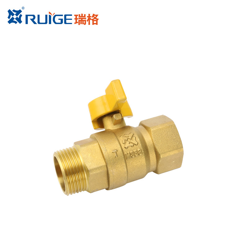 Rigg 165 thickened gas valve gas valve gas ball valve butterfly handle internal and external silk gas valve 4 points 6 points 1 inch