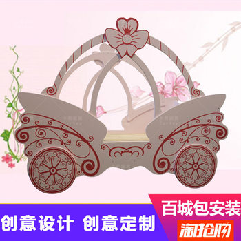Chuangyi castle customized solid wood princess pumpkin bed
